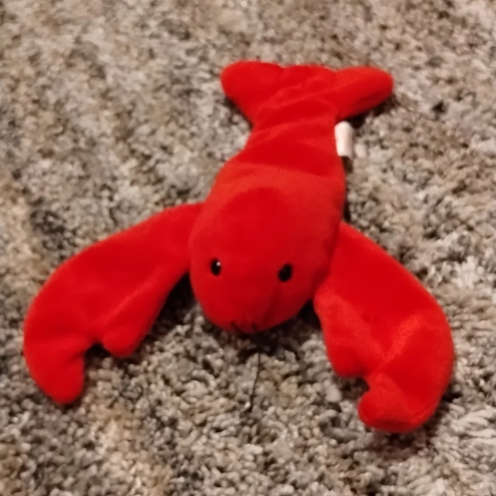 โTY Beanie Baby "Pinchers" the Red Lobster Plush - Picture 2 of 14
